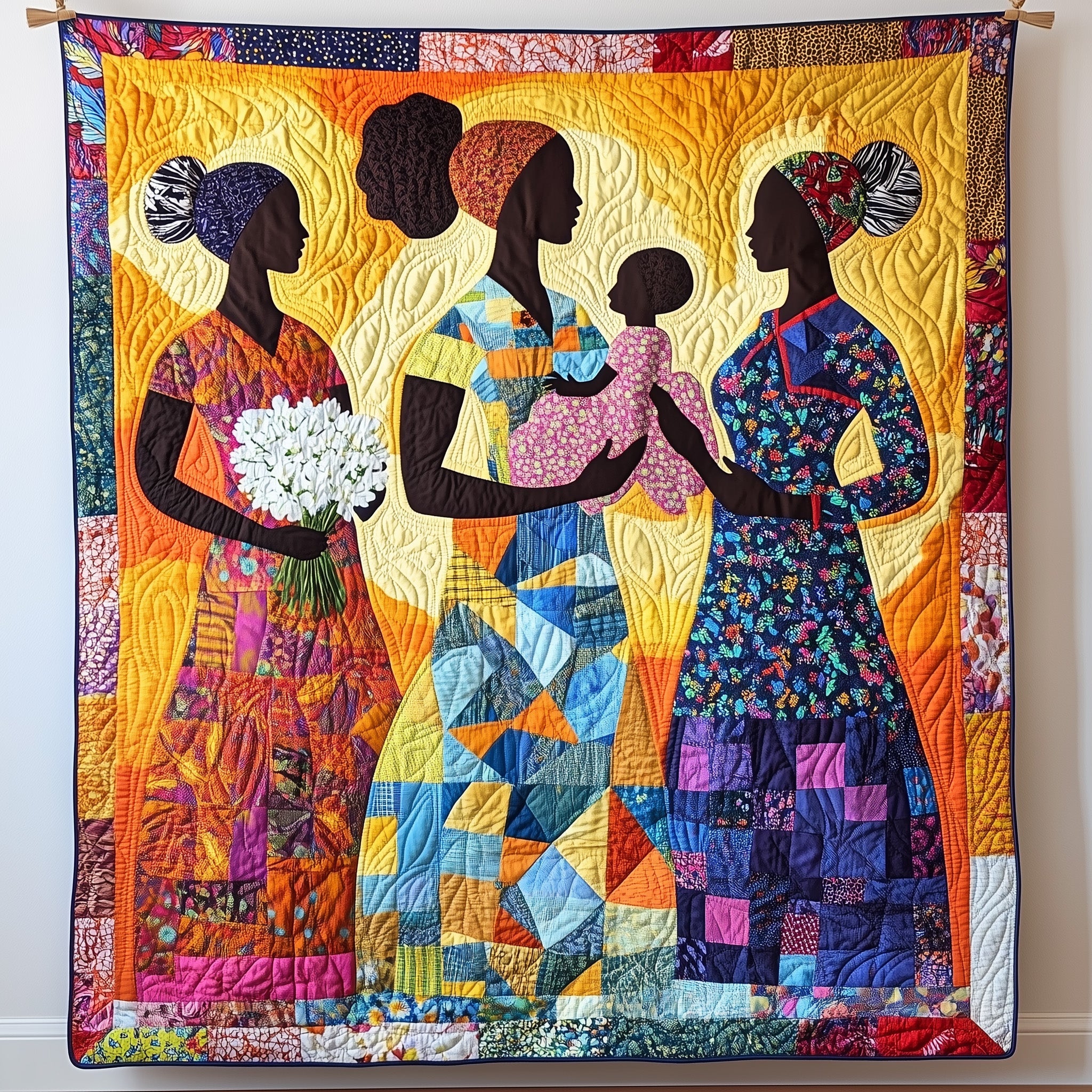 Echoes Of Womanhood Quilted Blanket Winter Quilted Throw Blanket Gift