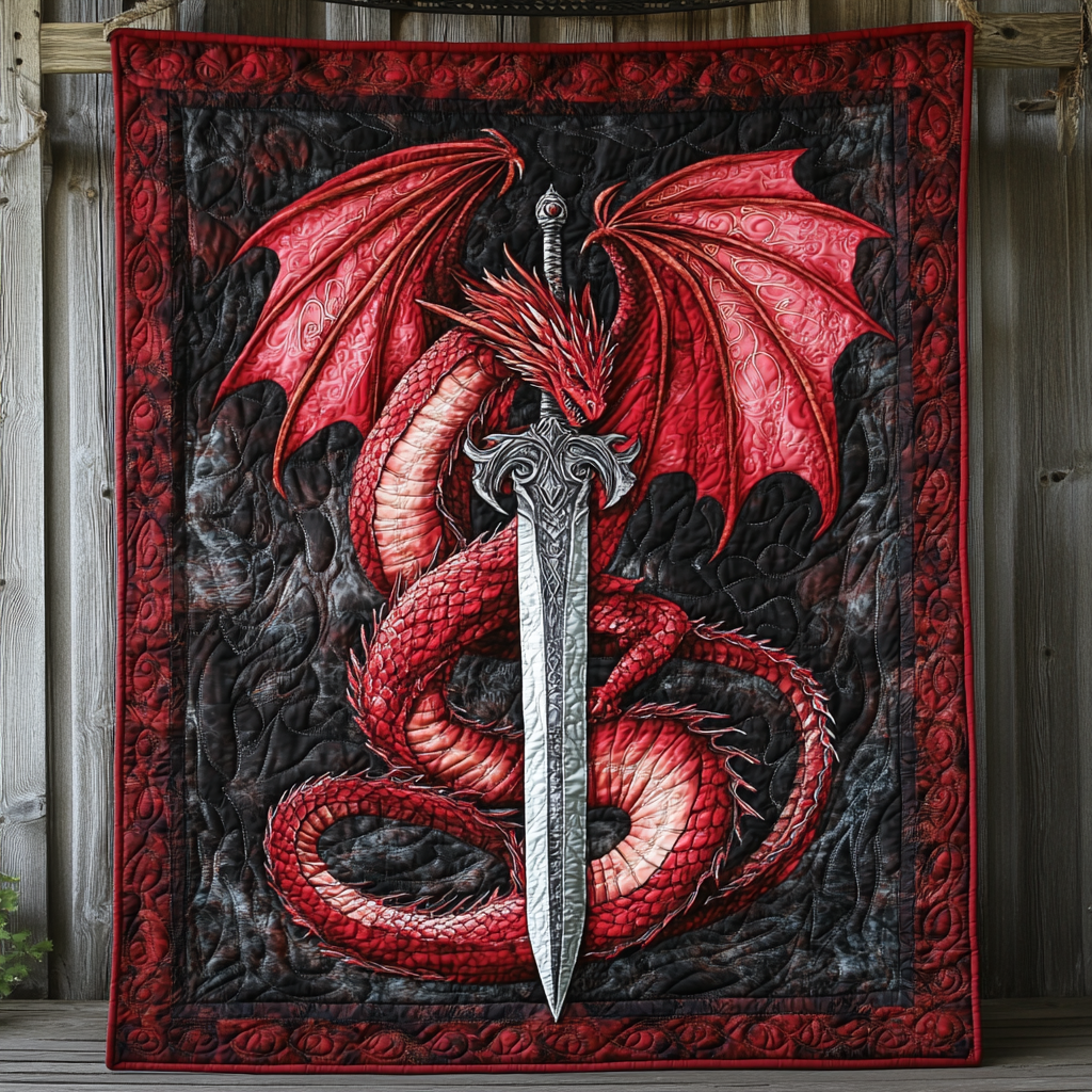 Eclipse Wing Quilted Blanket Unique Dragon Gifts