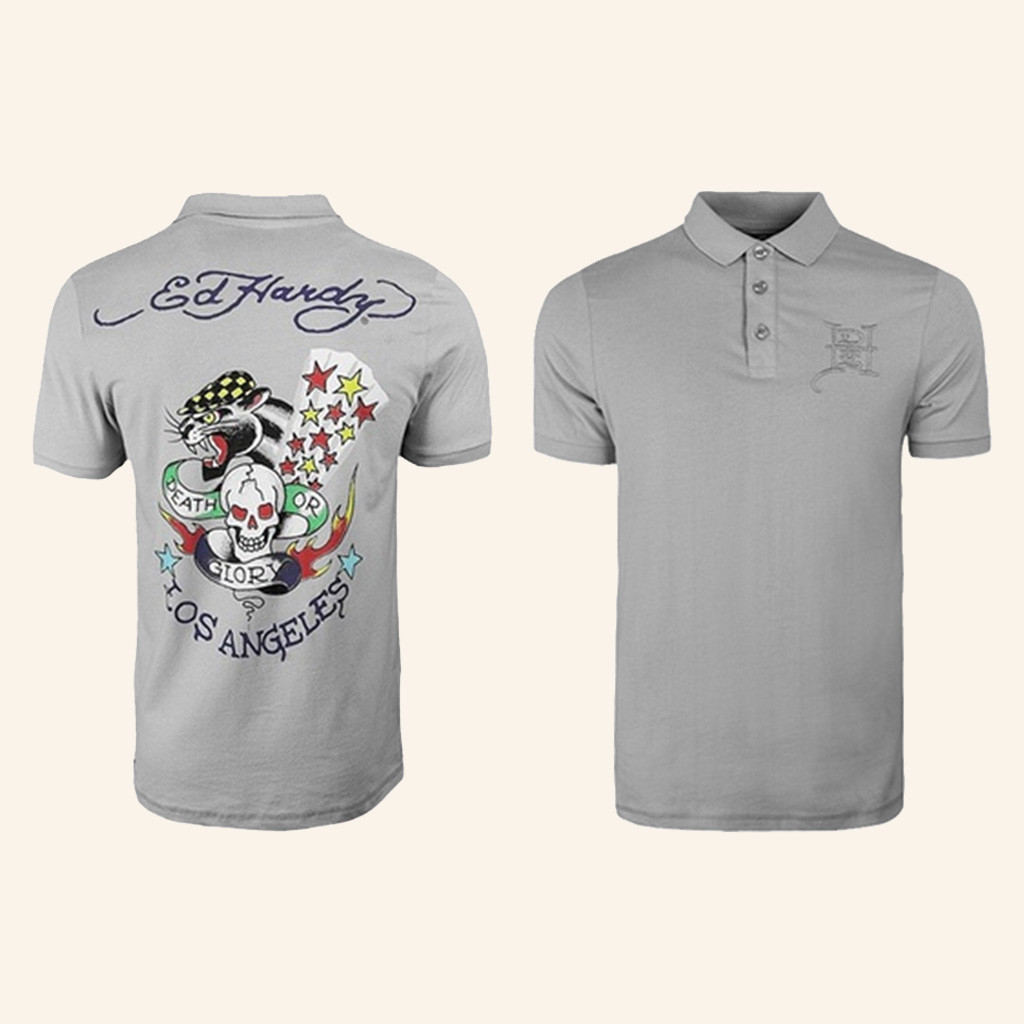Ed Hardy Los Angeles Polo Shirt Ed Hardy Merch Dad Christmas Gifts