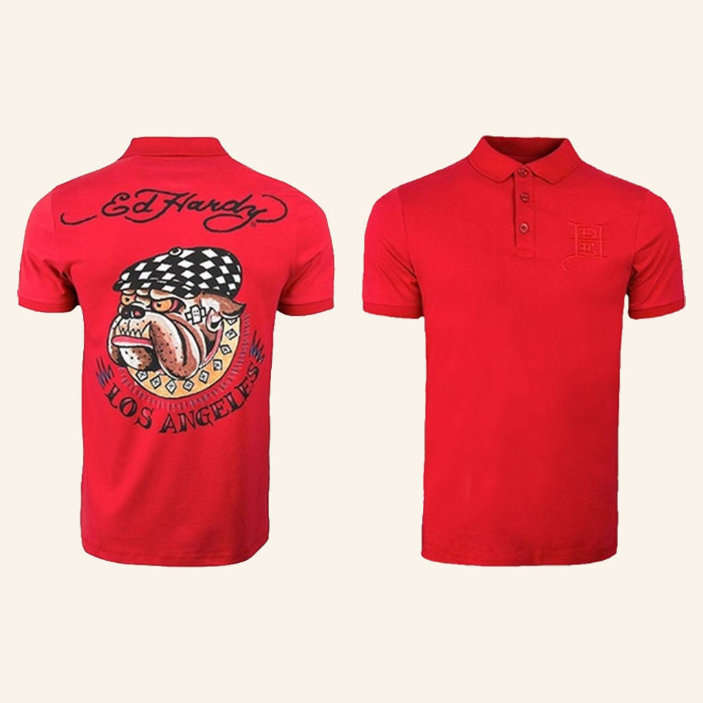 Ed Hardy Los Angeles Red Polo Shirt Ed Hardy Merch Birthday Gift Ideas For Boyfriend Ed Hardy Los Angeles Red Polo Shirt Ed Hardy Merch Birthday Gift Ideas For Boyfriend