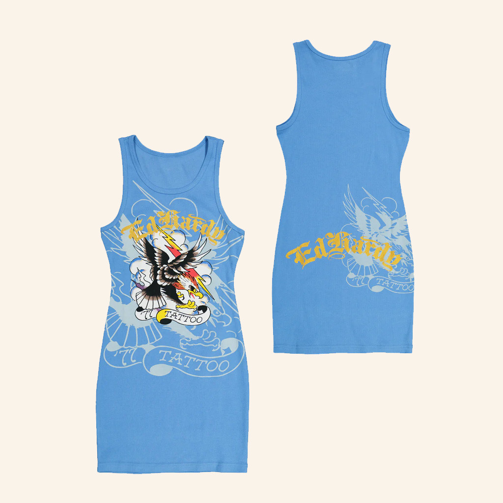 Ed Hardy Merch 77 Eagle Rib Tank Dress Gift Ideas For Sister