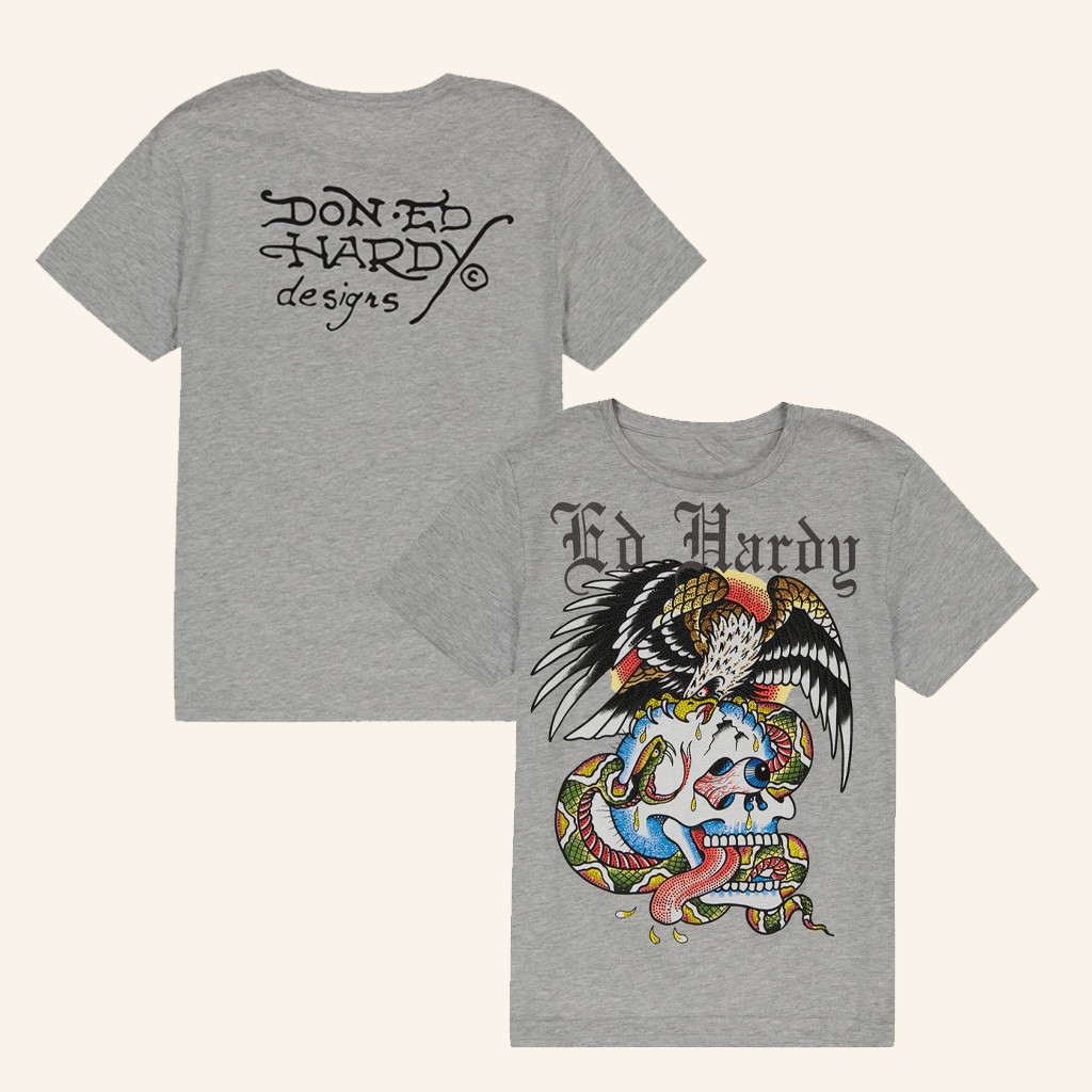 Ed Hardy Merch Battle Skull Shirt Good Christmas Gifts For Boyfriend