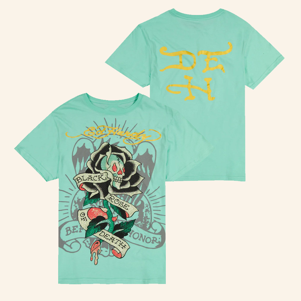 Ed Hardy Merch Black Rose Of Death T-Shirt Christmas Gifts For Friends Ed Hardy Merch Black Rose Of Death T-Shirt Christmas Gifts For Friends