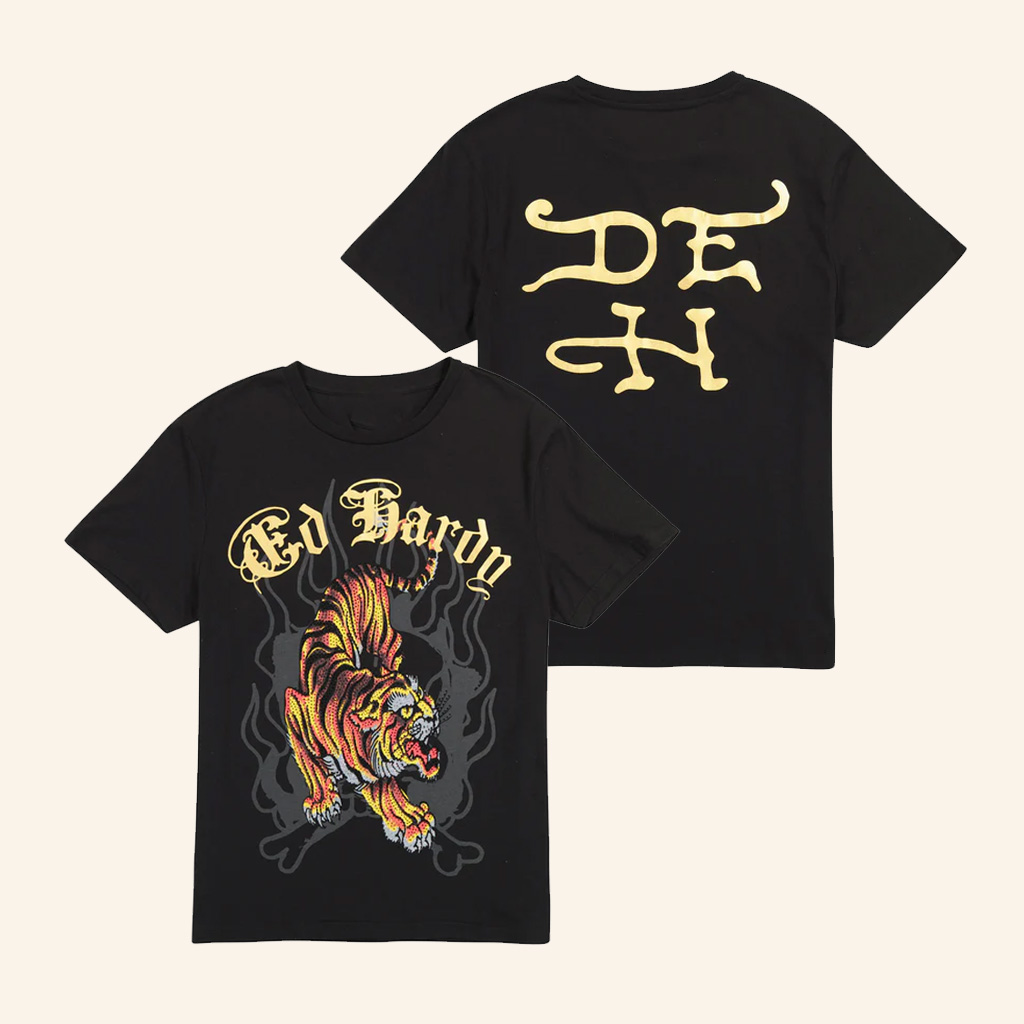 Ed Hardy Merch Crawling Tiger T-Shirt Christmas Gifts For Father