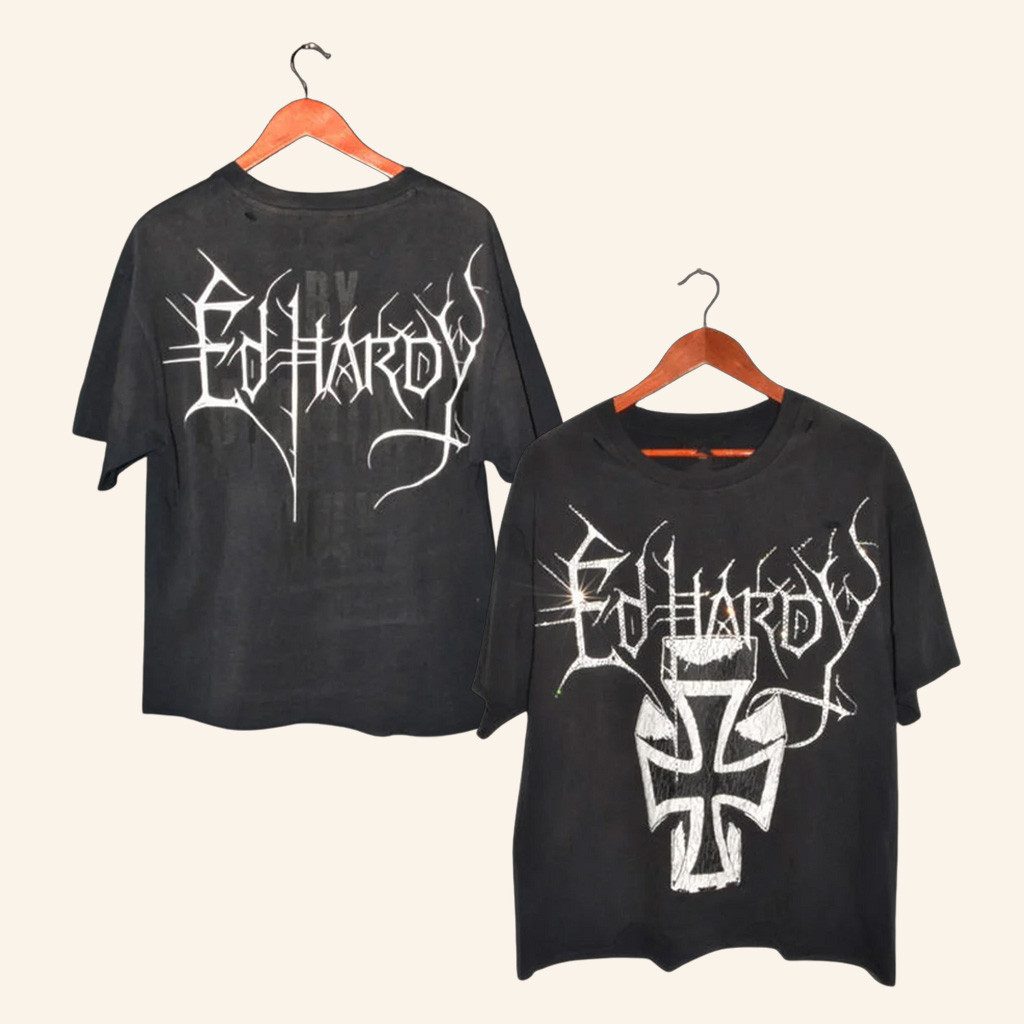 Ed Hardy Merch Cross Ed Hardy T-Shirt Christmas Gifts For Father