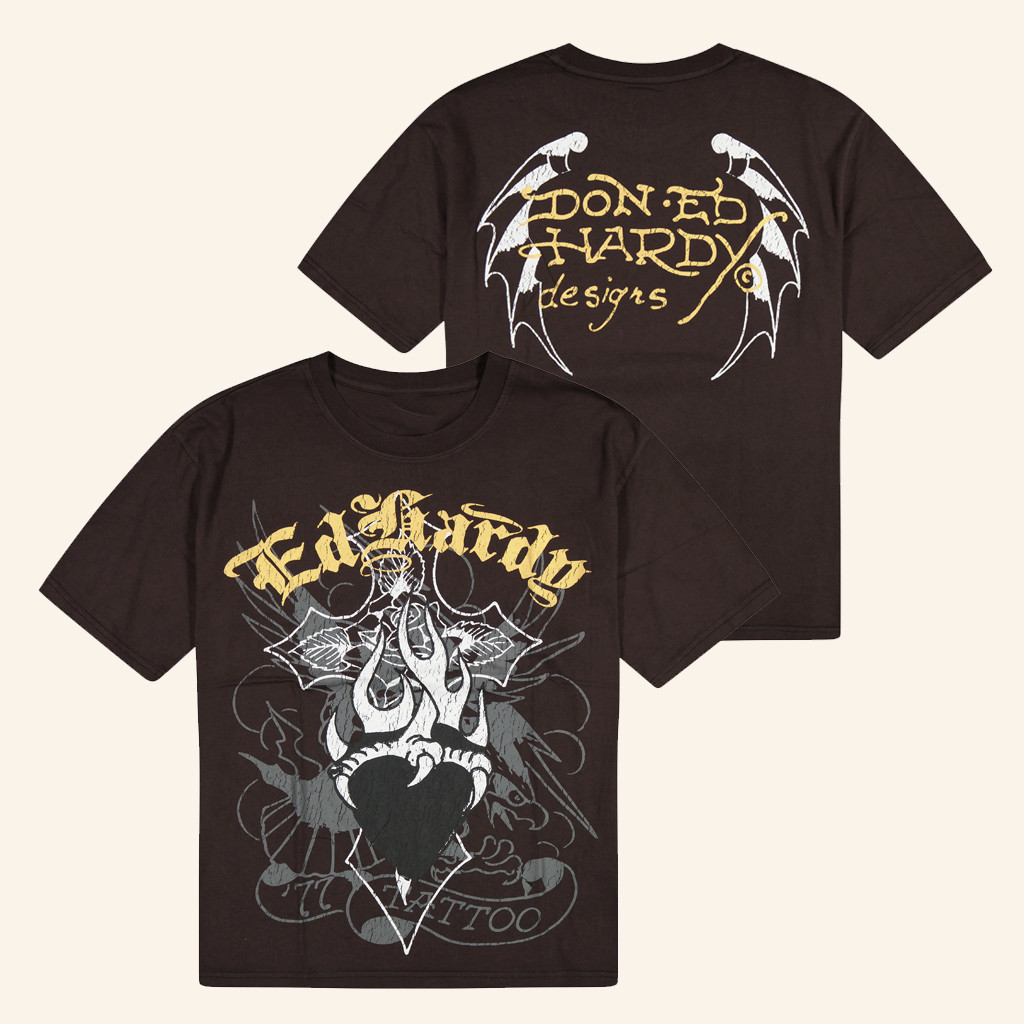 Ed Hardy Merch Cross T-Shirt Birthday Presents For Boyfriend Ed Hardy Merch Cross T-Shirt Birthday Presents For Boyfriend