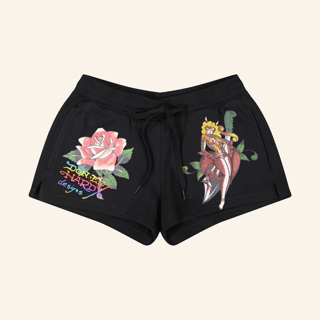 Ed Hardy Merch Dagger Girl Shorts Christmas Gifts For Girlfriend Ed Hardy Merch Dagger Girl Shorts Christmas Gifts For Girlfriend