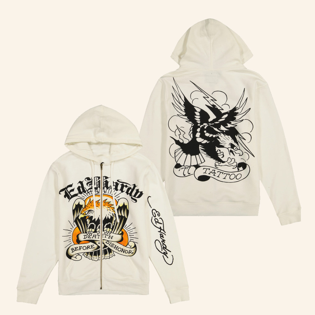 Ed Hardy Merch Death Before Dishonor Zip Hoodie Ed Hardy Hoodie Best Gifts For Dad Ed Hardy Merch Death Before Dishonor Zip Hoodie Ed Hardy Hoodie Best Gifts For Dad