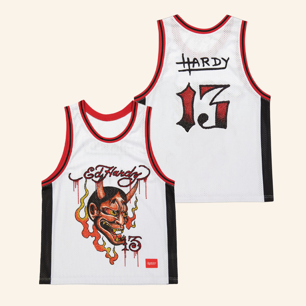 Ed Hardy Merch Devil Head Jersey Ed Hardy Apparel Christmas Presents For Boyfriend