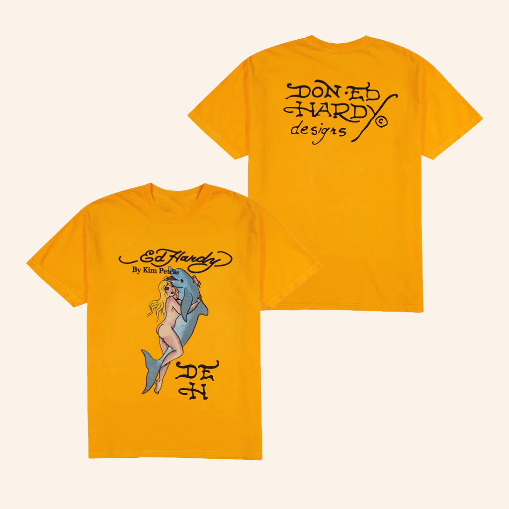 Ed Hardy Merch Dolphin Girl T-Shirt Christmas Gifts For Wife Ed Hardy Merch Dolphin Girl T-Shirt Christmas Gifts For Wife