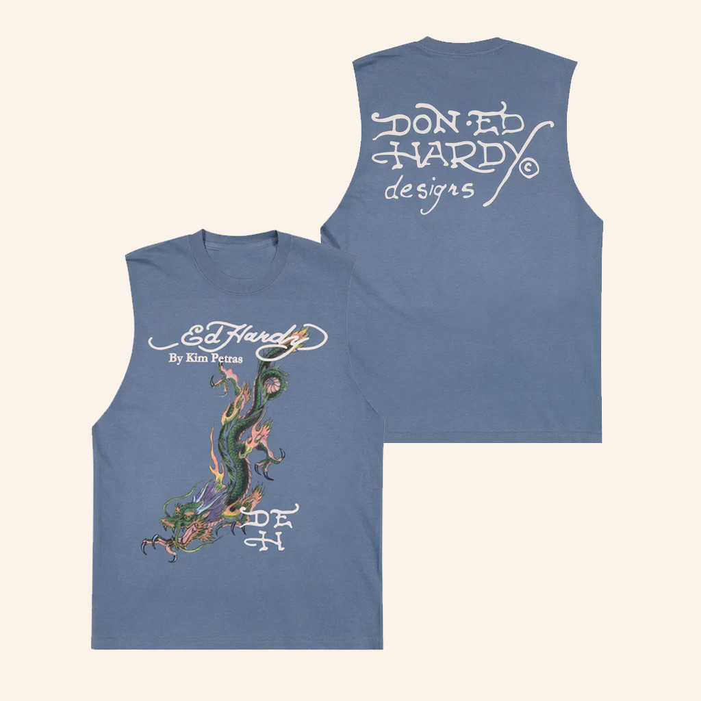 Ed Hardy Merch Dragon Muscle Tank Christmas Gift Ideas For Him