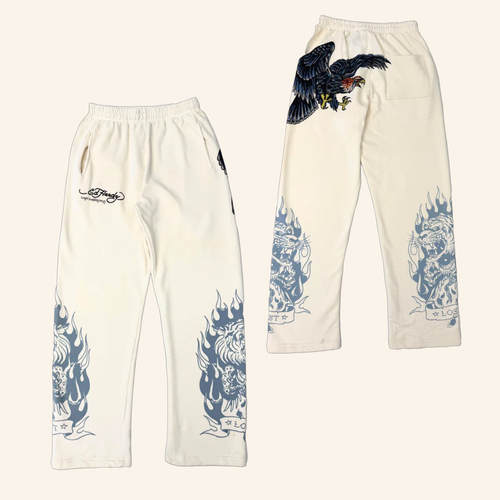 Ed Hardy Merch Eagle Ed Hardy Sweatpants Christmas Gifts For Husband