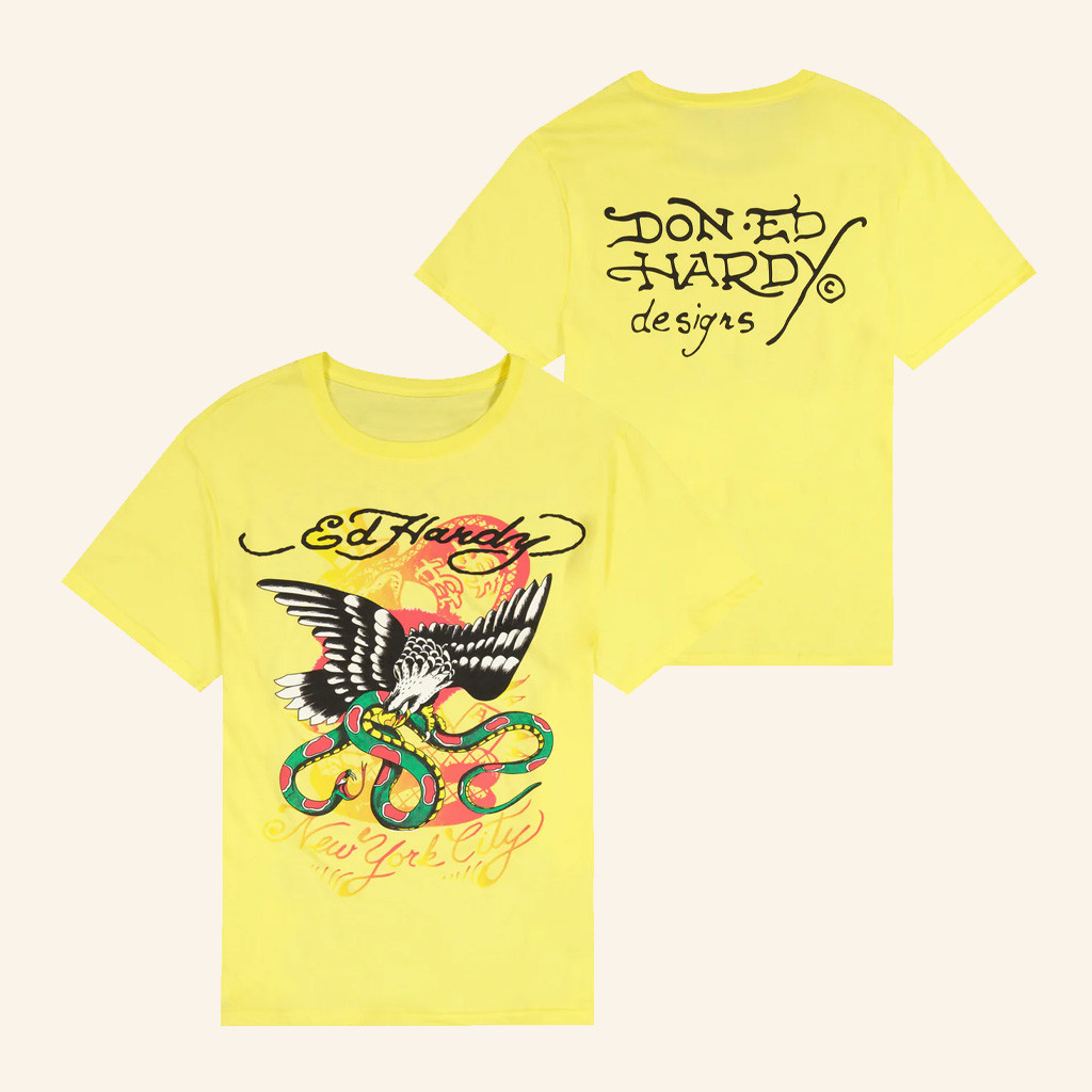 Ed Hardy Merch Eagle Snake T-Shirt Christmas Present For Wife