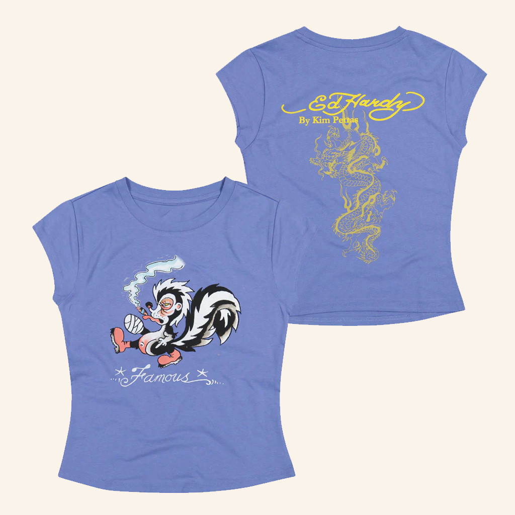 Ed Hardy Merch Famous Skunk Baby Tee Christmas Present For Her