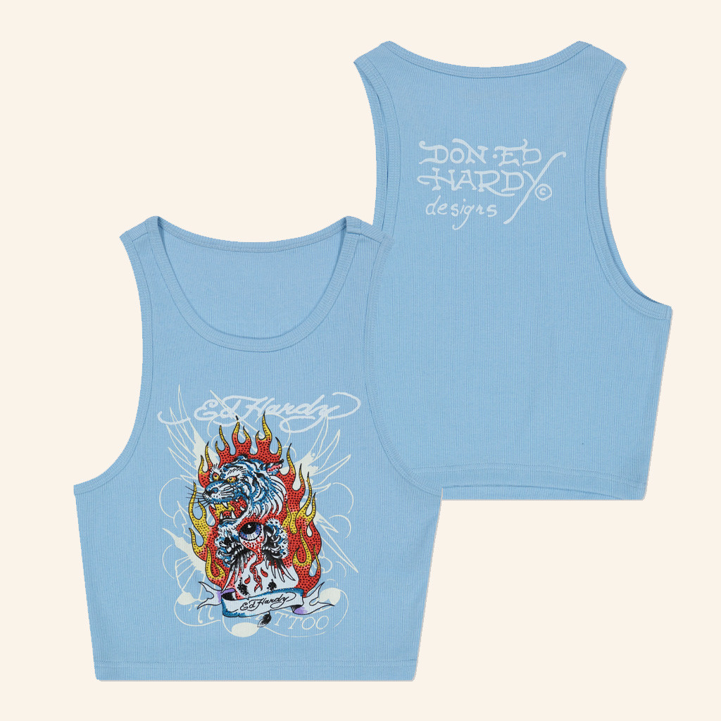 Ed Hardy Merch Fire Tiger Rib Tank Top Ed Hardy Clothing Gifts For Daughter Ed Hardy Merch Fire Tiger Rib Tank Top Ed Hardy Clothing Gifts For Daughter