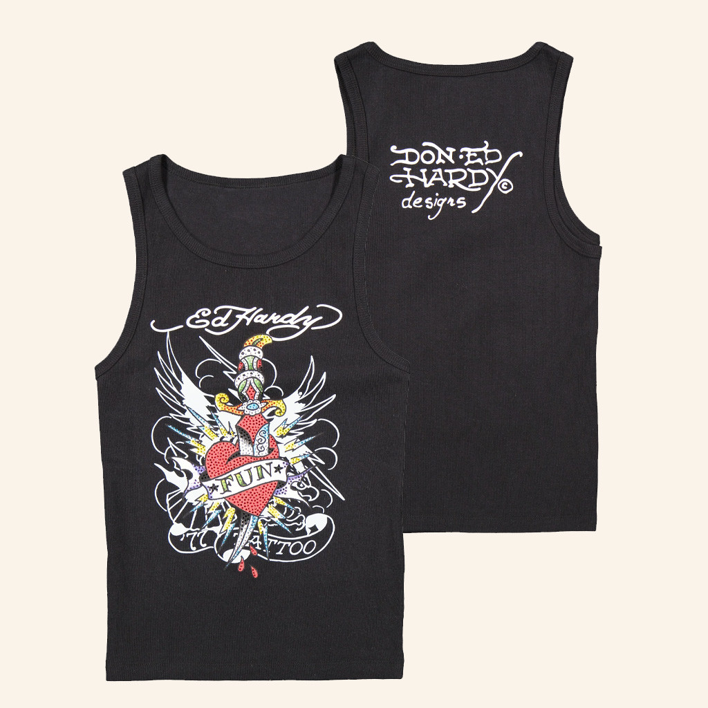 Ed Hardy Merch Fun Dagger Tank Top Ed Hardy Clothing Birthday Presents For Wife