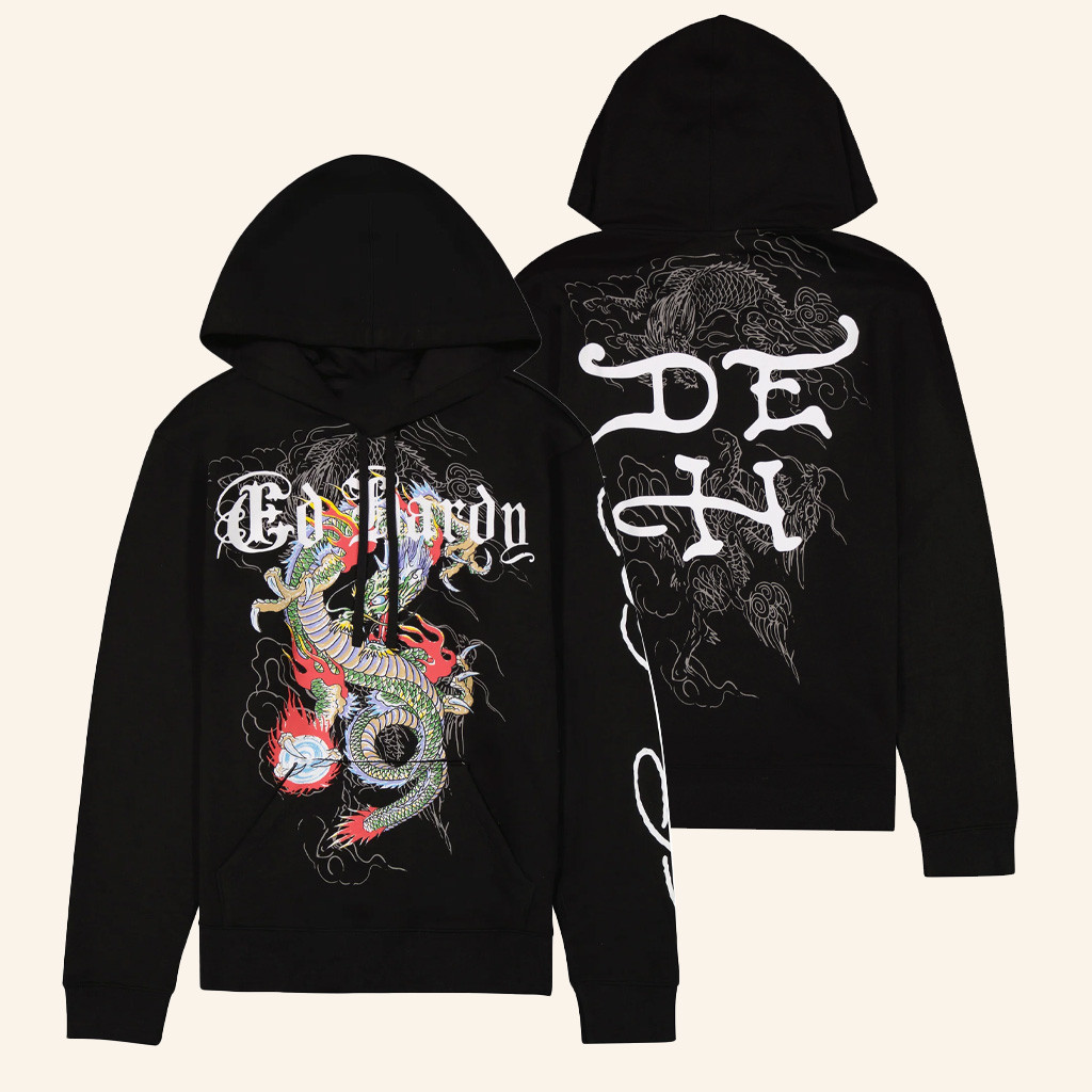 Ed Hardy Merch Japan Dragon Hoodie Ed Hardy Hoodie Present For Husband Ed Hardy Merch Japan Dragon Hoodie Ed Hardy Hoodie Present For Husband