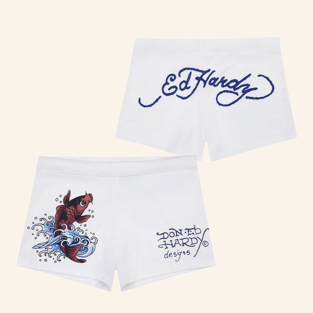 Ed Hardy Merch Koi Fish Booty Shorts Cool Christmas Gifts For Sister Ed Hardy Merch Koi Fish Booty Shorts Cool Christmas Gifts For Sister