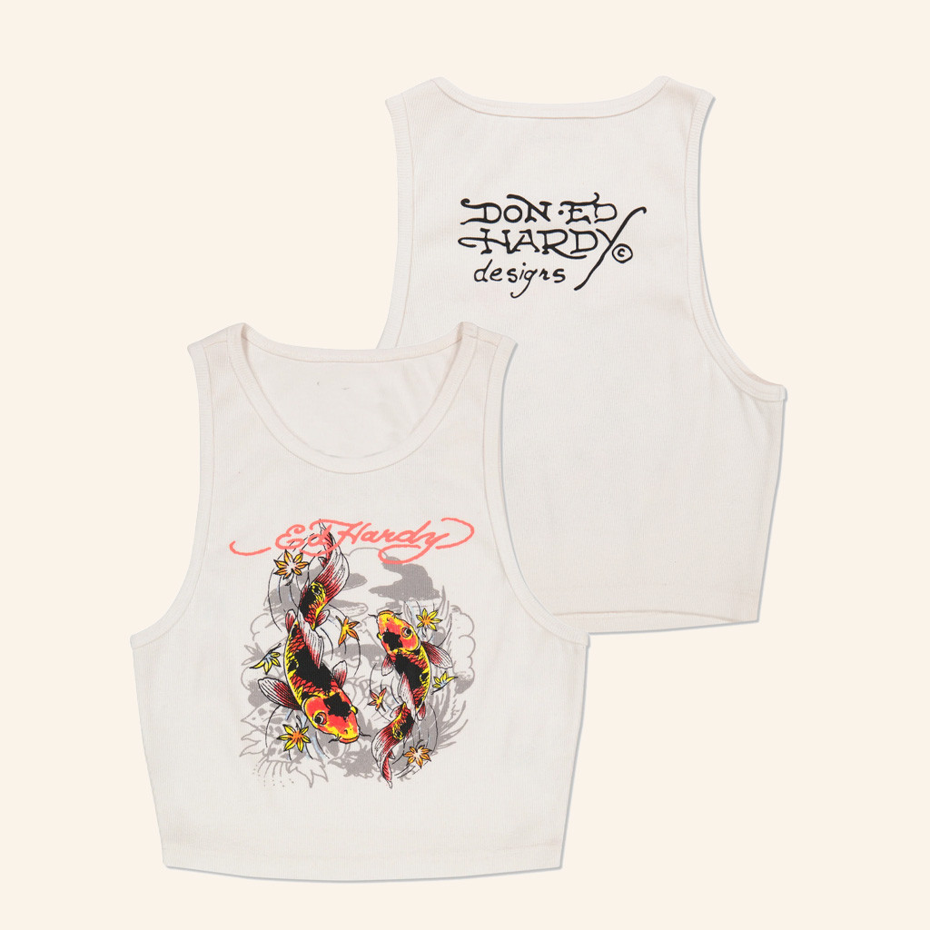 Ed Hardy Merch Koi Fish Rib Tank Ed Hardy Clothing Birthday Gifts For Girlfriend Ed Hardy Merch Koi Fish Rib Tank Ed Hardy Clothing Birthday Gifts For Girlfriend