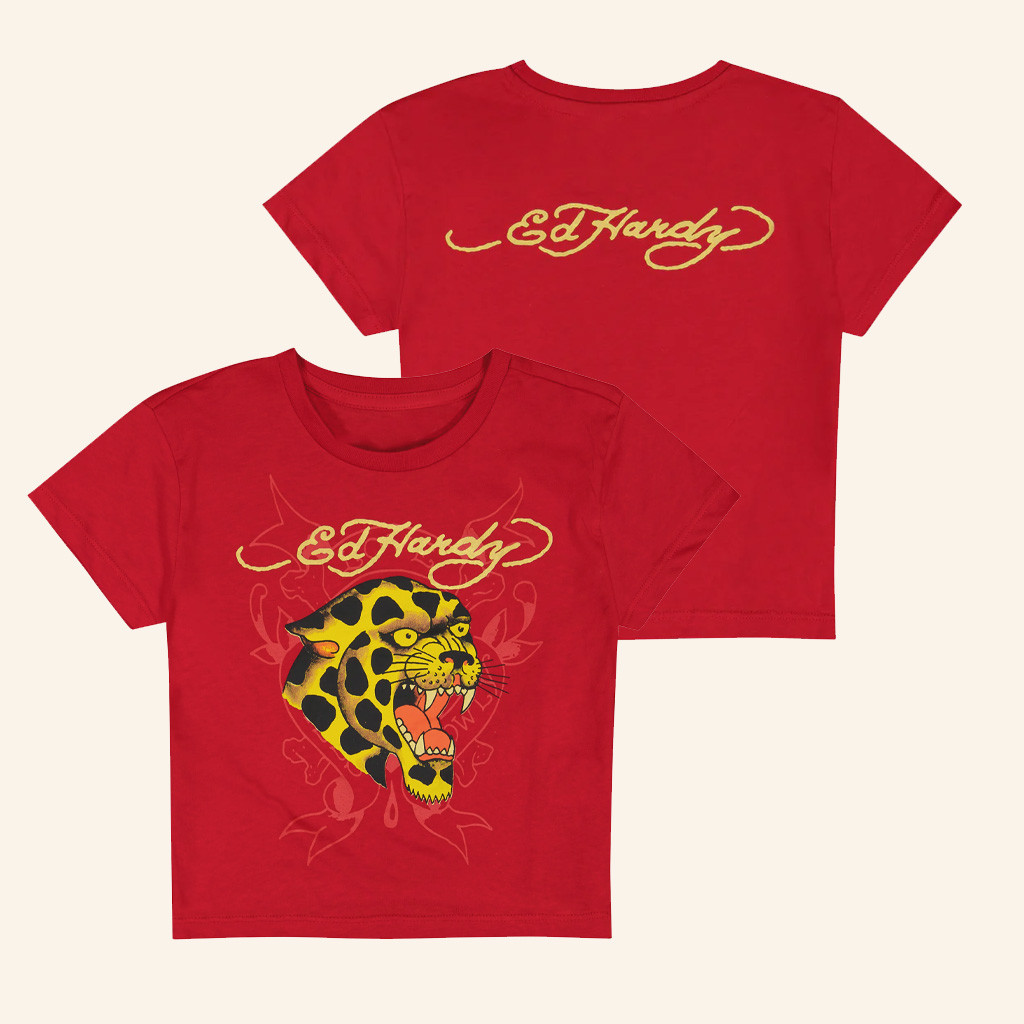 Ed Hardy Merch Leopard Ed Hardy Baby Tee Gift Ideas For Sister