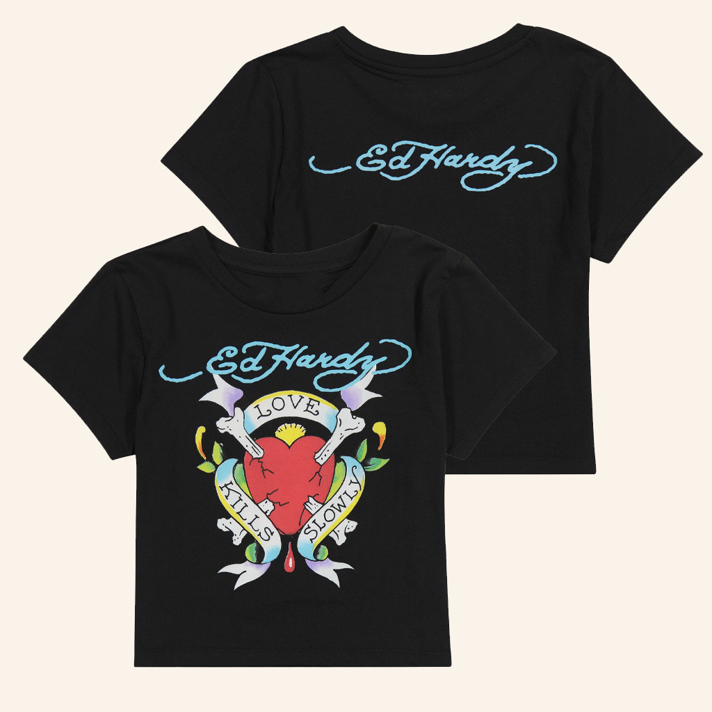 Ed Hardy Merch LKS Heart Baby Tee Ed Hardy Shirt Best Gifts For Sister Ed Hardy Merch LKS Heart Baby Tee Ed Hardy Shirt Best Gifts For Sister