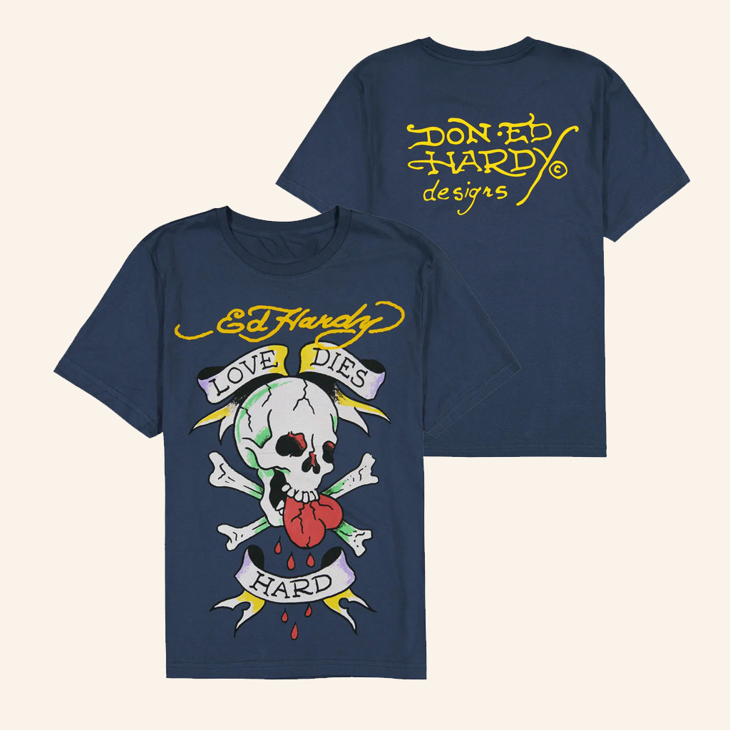 Ed Hardy Merch Love Skull T-Shirt Unique Christmas Gifts For Dad