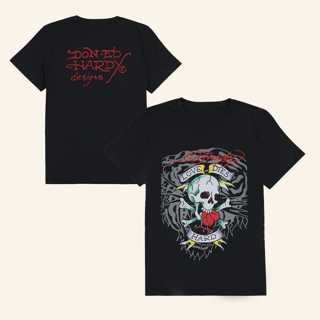 Ed Hardy Merch Love Skull T-Shirt Unique Christmas Gifts For Him
