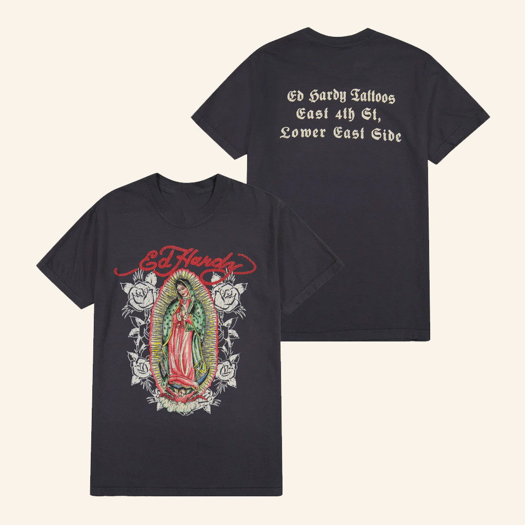 Ed Hardy Merch Mary T-Shirt Christmas Gifts For Mother