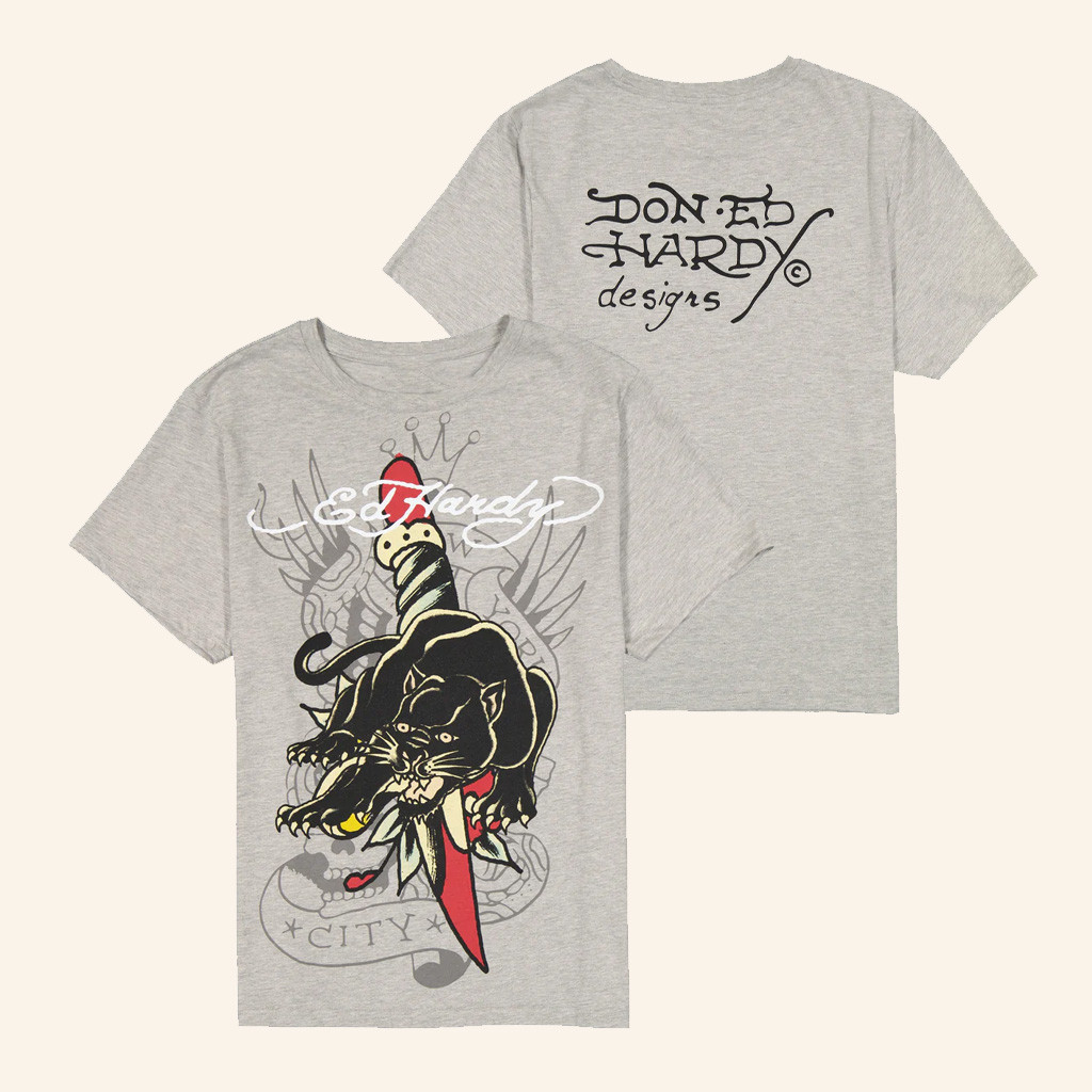 Ed Hardy Merch Panther Dagger T-Shirt Ed Hardy Shirt Christmas Gifts For Son