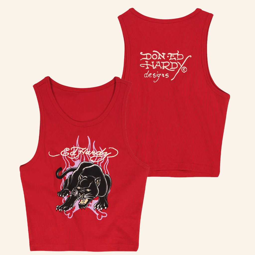 Ed Hardy Merch Panther Flame Rib Tank Top Ed Hardy Clothing Gifts For Daughter Ed Hardy Merch Panther Flame Rib Tank Top Ed Hardy Clothing Gifts For Daughter