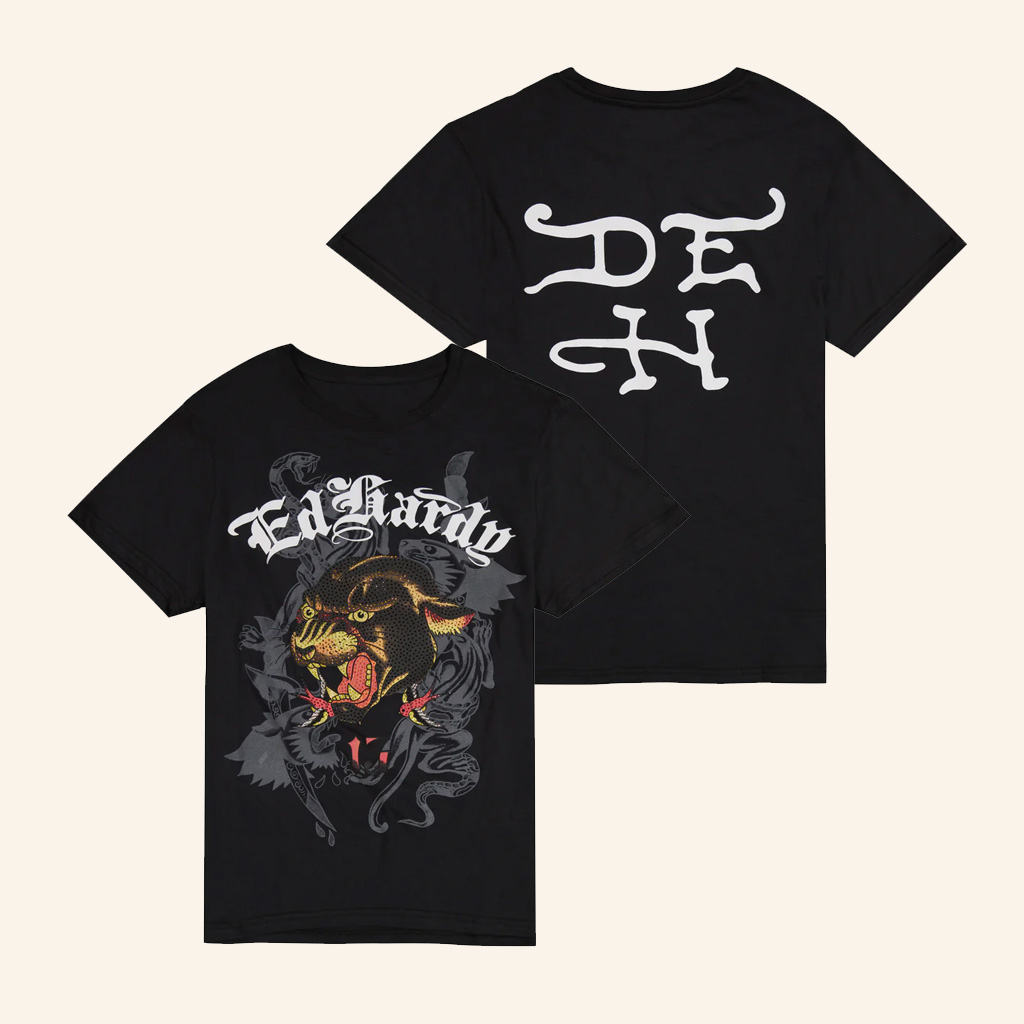 Ed Hardy Merch Panther Head T-Shirt Ed Hardy Shirt Christmas Gifts For Father Ed Hardy Merch Panther Head T-Shirt Ed Hardy Shirt Christmas Gifts For Father