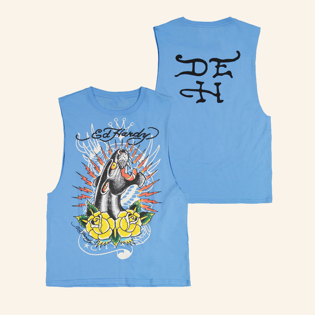 Ed Hardy Merch Panther Roses Muscle Tank Christmas Gifts For Him Ed Hardy Merch Panther Roses Muscle Tank Christmas Gifts For Him