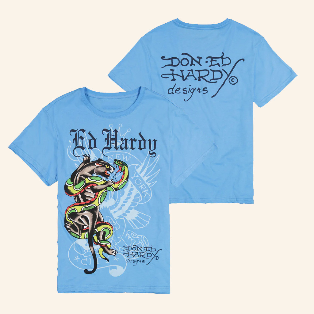 Ed Hardy Merch Panther Snake Multi Tattoo T-Shirt Christmas Gifts For Him Ed Hardy Merch Panther Snake Multi Tattoo T-Shirt Christmas Gifts For Him
