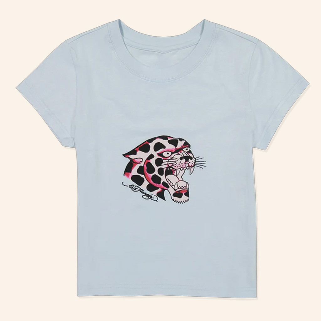 Ed Hardy Merch Pink Panther Baby Tee Christmas Present Ideas For Her