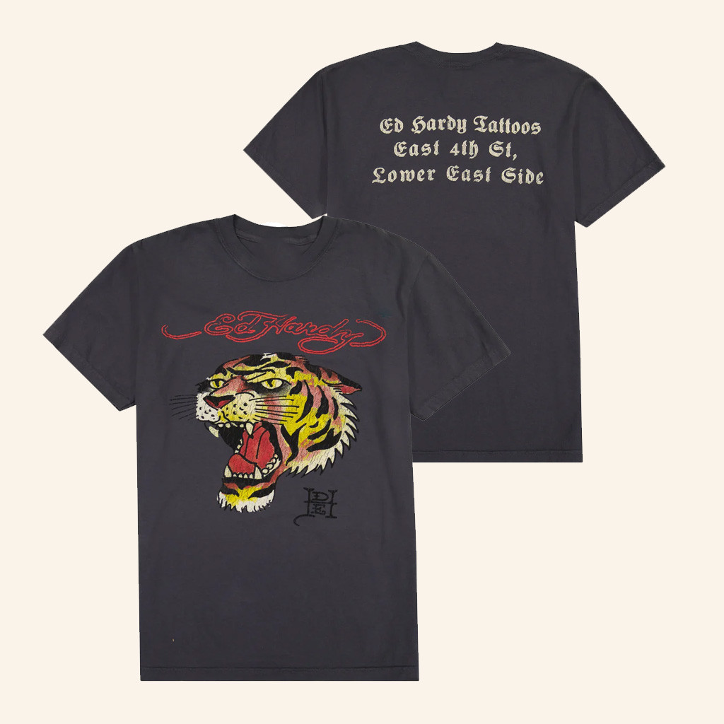 Ed Hardy Merch Profile Tiger T-Shirt Christmas Present Ideas For Dad