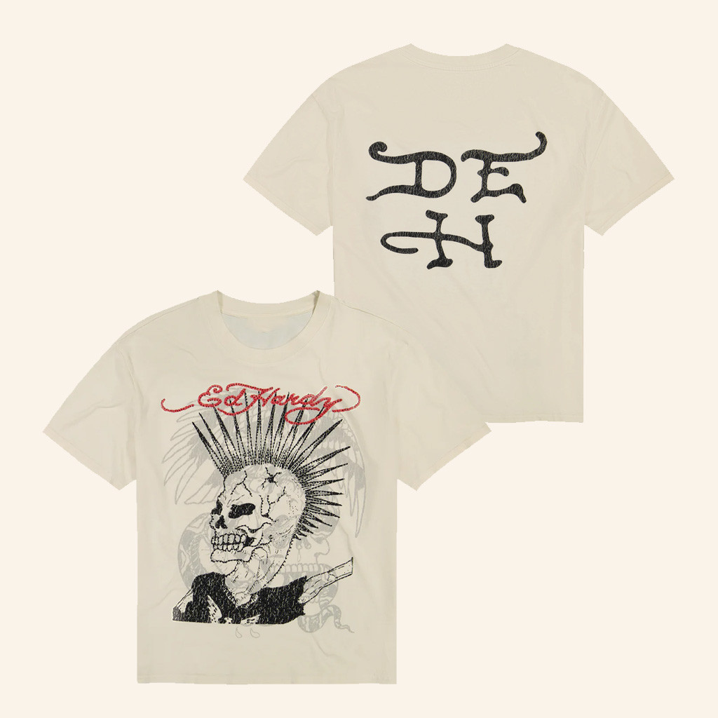 Ed Hardy Merch Punk Mohawk T-Shirt Christmas Gift Ideas For Dad