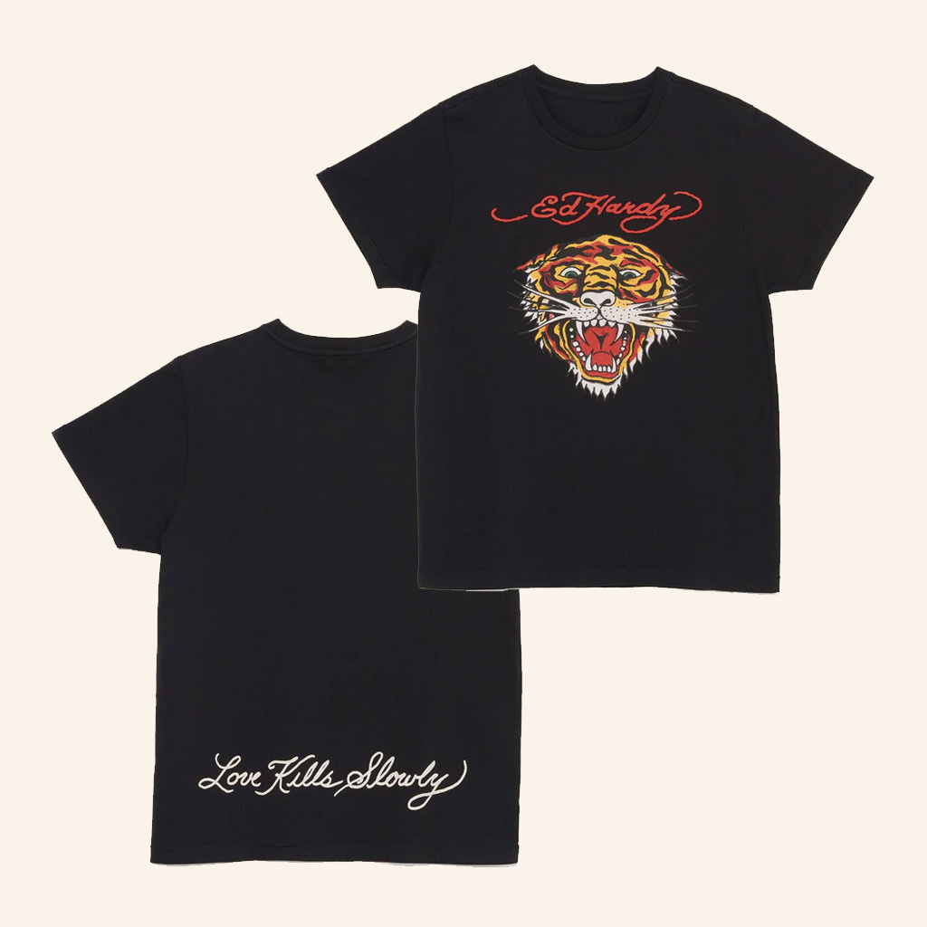 Ed Hardy Merch Retro Tiger Head Shirt Best Christmas Gifts For Him