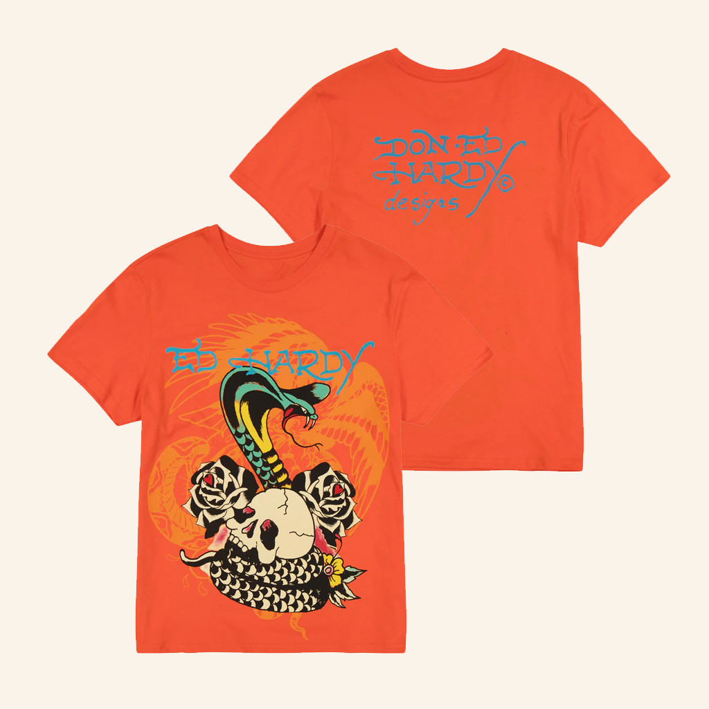 Ed Hardy Merch Rose Cobra T-Shirt Best Gifts For Brother