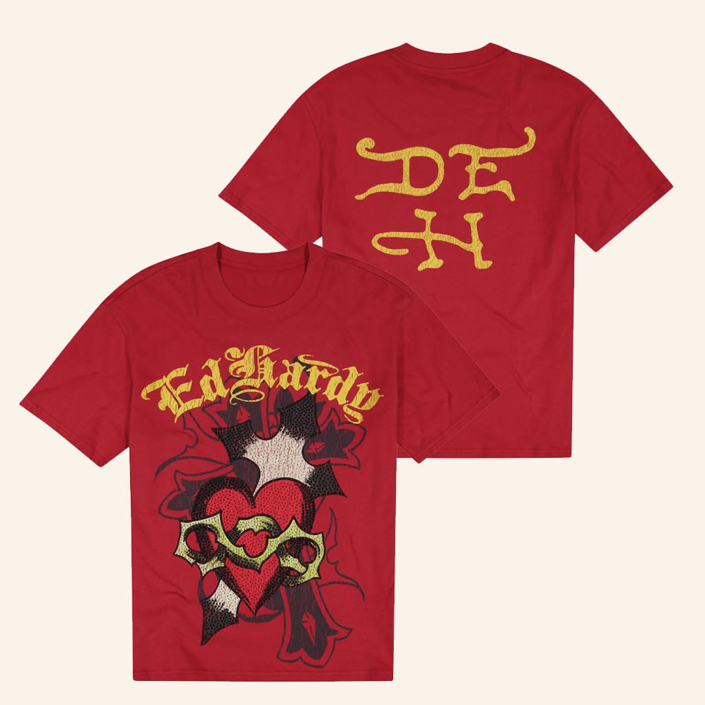 Ed Hardy Merch Sacred Heart T-Shirt Christmas Gift Ideas For Son
