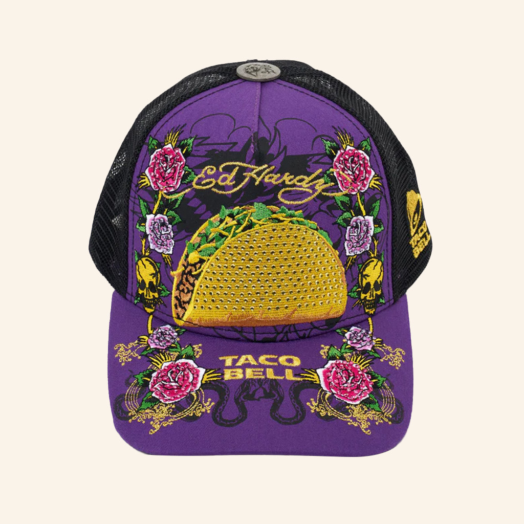Ed Hardy Merch Taco Bell Trucker Hat Best Gifts For Boyfriend