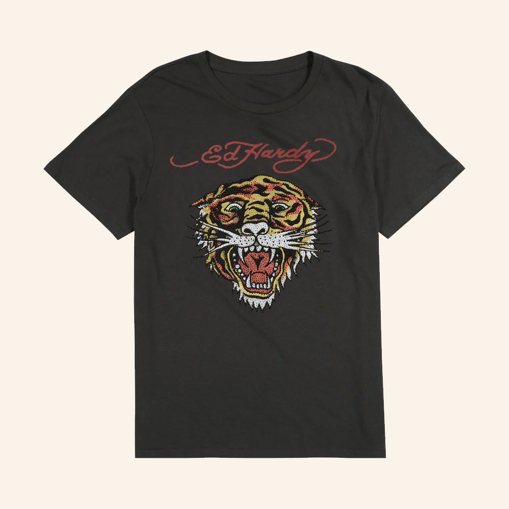 Ed Hardy Merch Tiger T-Shirt Best Gifts For Husband
