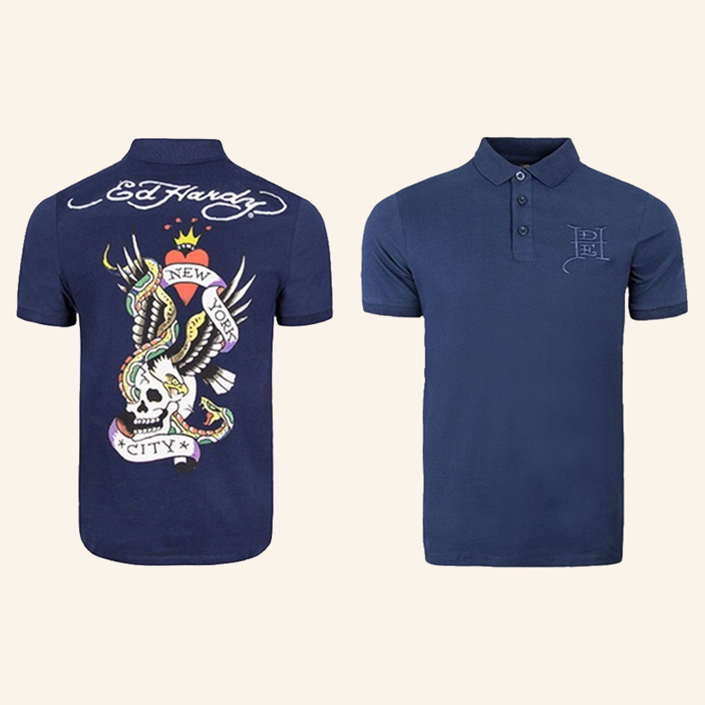 Ed Hardy NYC Polo Shirt Ed Hardy Merch Birthday Gift Ideas For Him