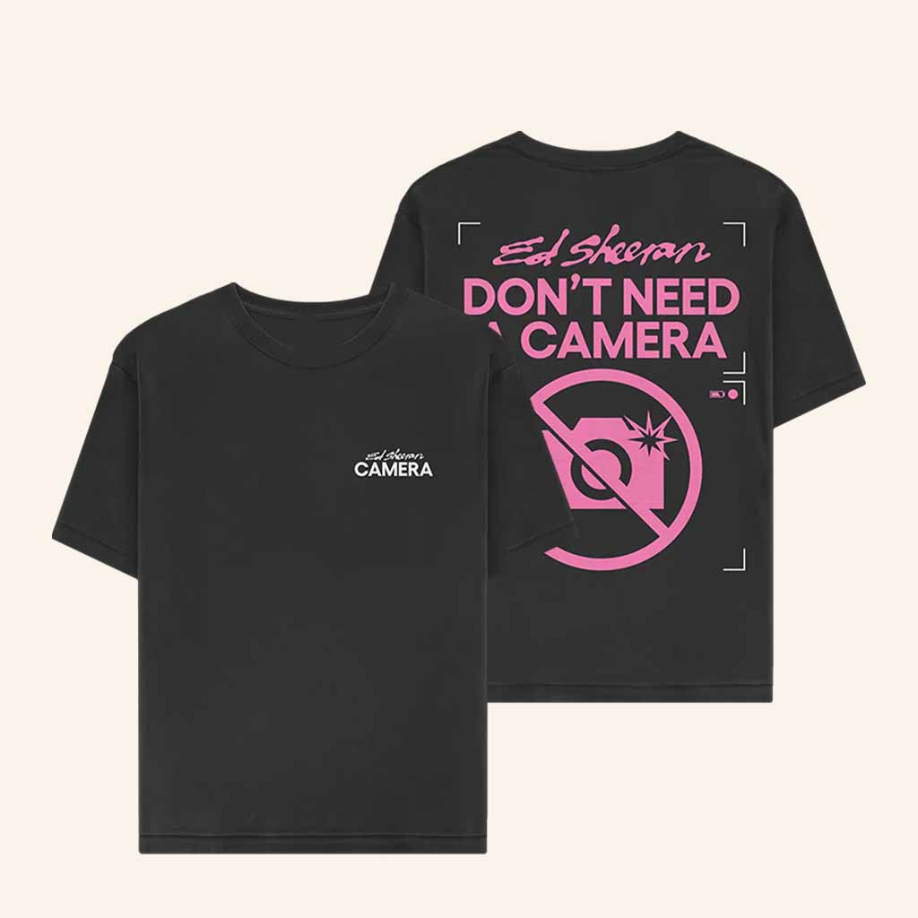 Ed Sheeran Merch Camera T-Shirt Birthday Gift Ideas For Girlfriend Ed Sheeran Merch Camera T-Shirt Birthday Gift Ideas For Girlfriend
