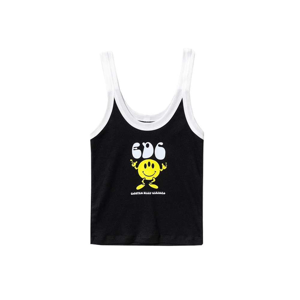 EDC Merch EDC Bubble Smile Strap Tank Music Lovers Gifts For Fans Anniversary Gift for Men EDC Merch EDC Bubble Smile Strap Tank Music Lovers Gifts For Fans Anniversary Gift for Men