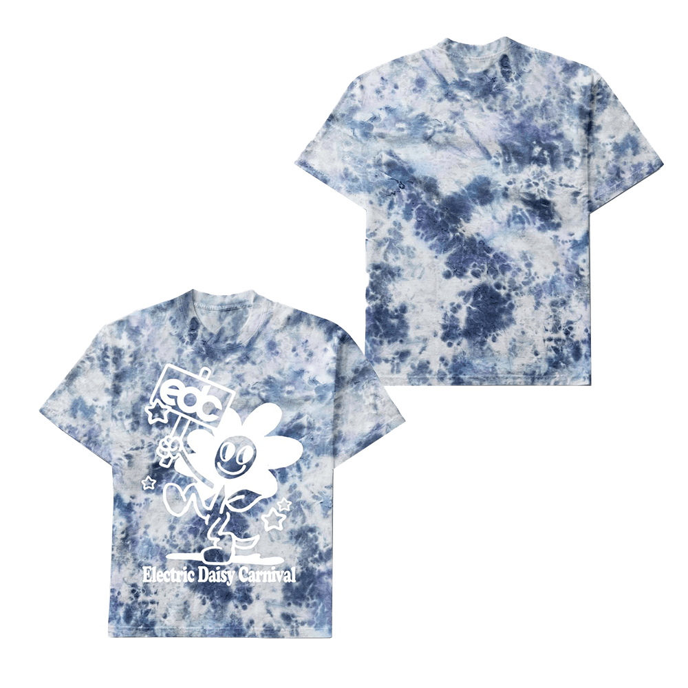 EDC Merch EDC Daisy Sign Tie Dye T-Shirt Gifts For Music Fans Father's Day Gift for Dad EDC Merch EDC Daisy Sign Tie Dye T-Shirt Gifts For Music Fans Father's Day Gift for Dad