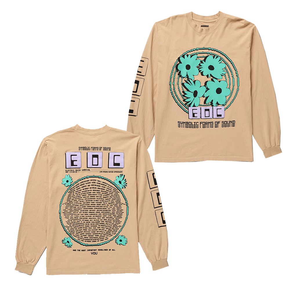 EDC Merch EDC Forms Of Sound Long Sleeve T-Shirt Gifts For Fans Birthday Gift for Husband EDC Merch EDC Forms Of Sound Long Sleeve T-Shirt Gifts For Fans Birthday Gift for Husband