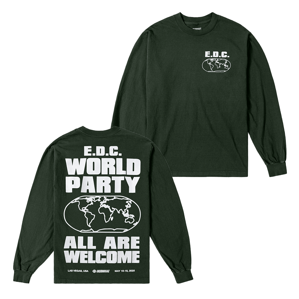 EDC Merch EDC Las Vegas Globe Welcome Sweatshirt Gifts For Music Fans Birthday Gift for Husband