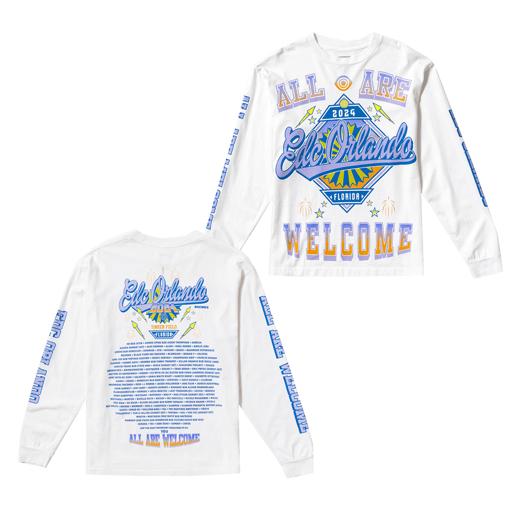 EDC Merch EDC Orlando Fireworks Lineup Long Sleeve T-Shirt Music Gifts For Fans