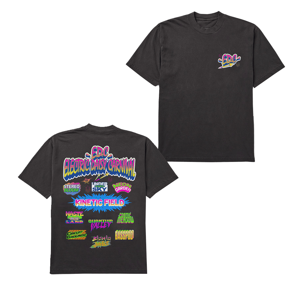 EDC Merch EDC Orlando Fireworks Stages T-Shirt Music Gifts For Fans
