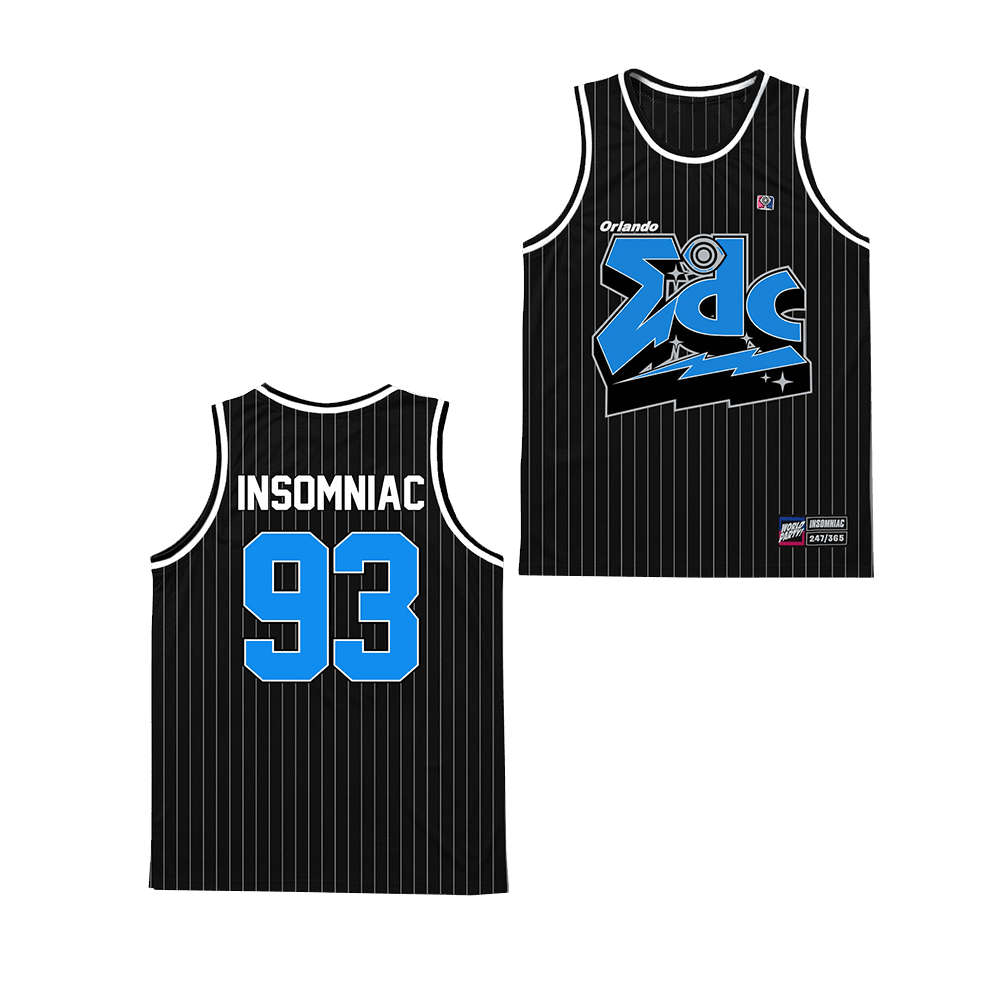 EDC Merch EDC Pinstripe Basketball Jersey Music Lovers Gifts For Fans EDC Merch EDC Pinstripe Basketball Jersey Music Lovers Gifts For Fans